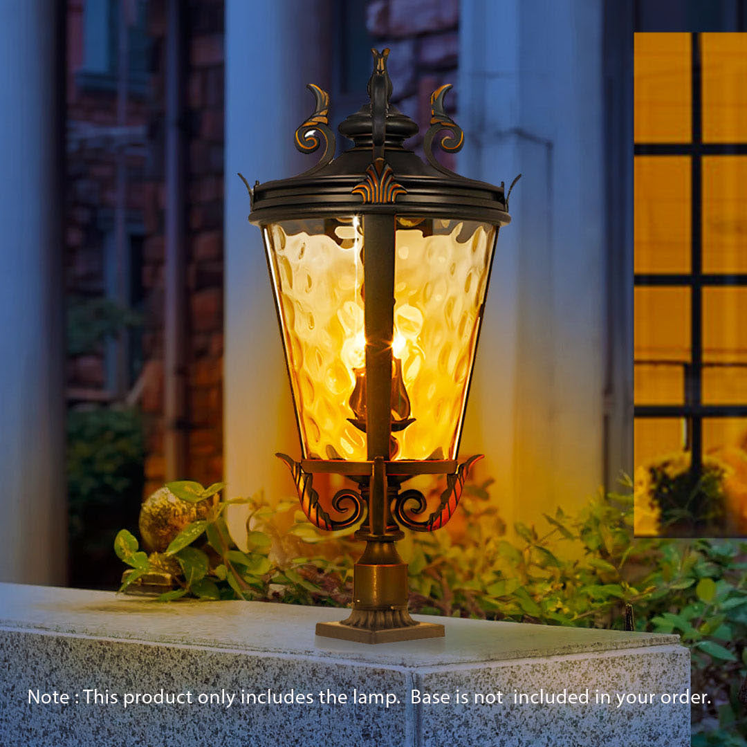 71.2cm Vintage Lantern Wall Lamp Modern Aluminum & Glass Wall Light