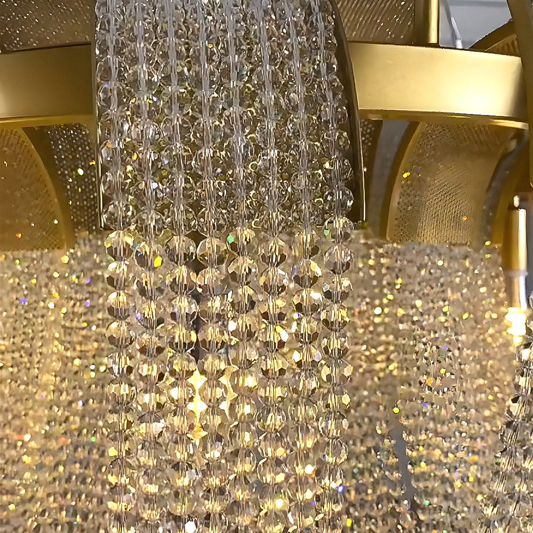 D9174-6 Warm Aura Chandelier