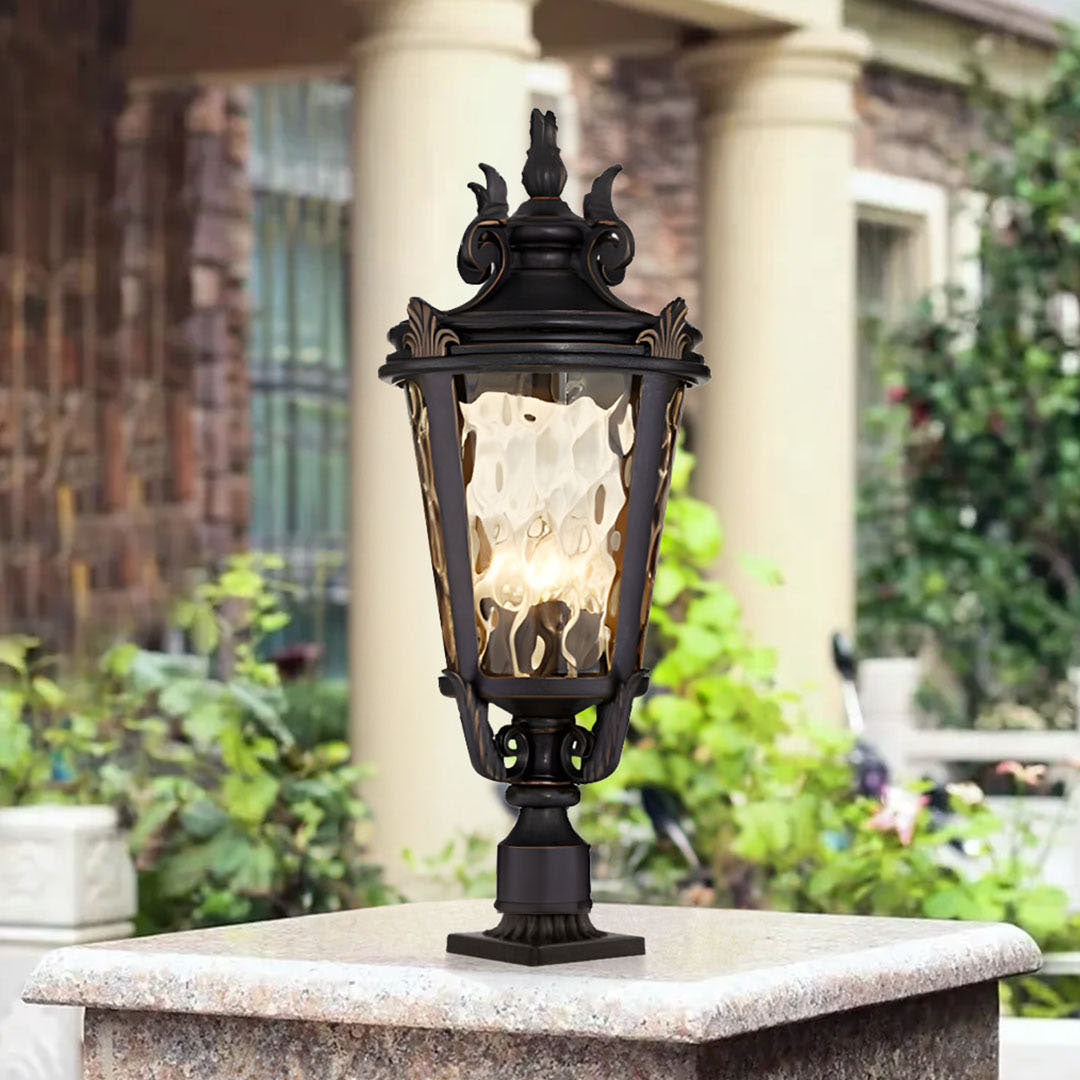 2X 63.5cm Vintage Outdoor Post Lantern Light Classic Charm for Patios