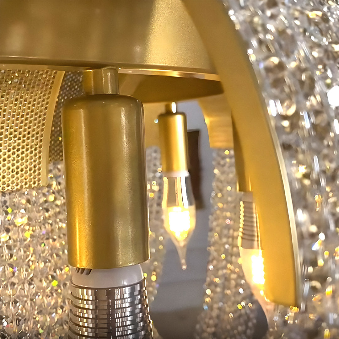 D9174-6 Warm Aura Chandelier