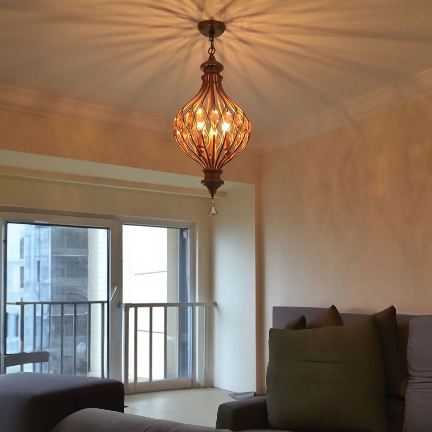 D9195-3 Elegant Glow Chandelier