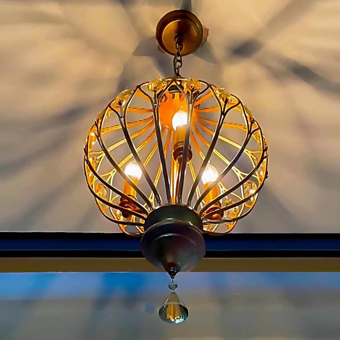 D9195-3 Elegant Glow Chandelier