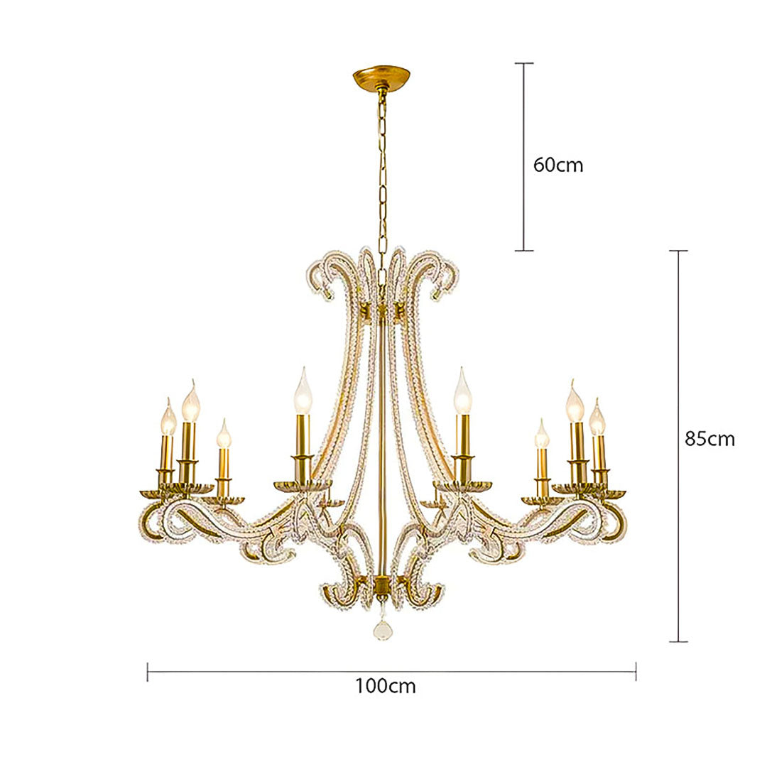 C10 10-Light E14 Bulb Chandelier