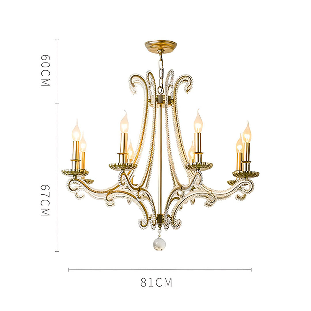C08 8-Light E14 Bulb Chandelier