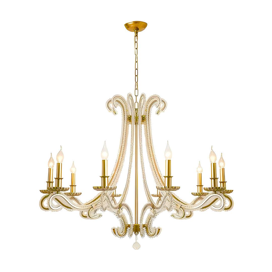C10 10-Light E14 Bulb Chandelier