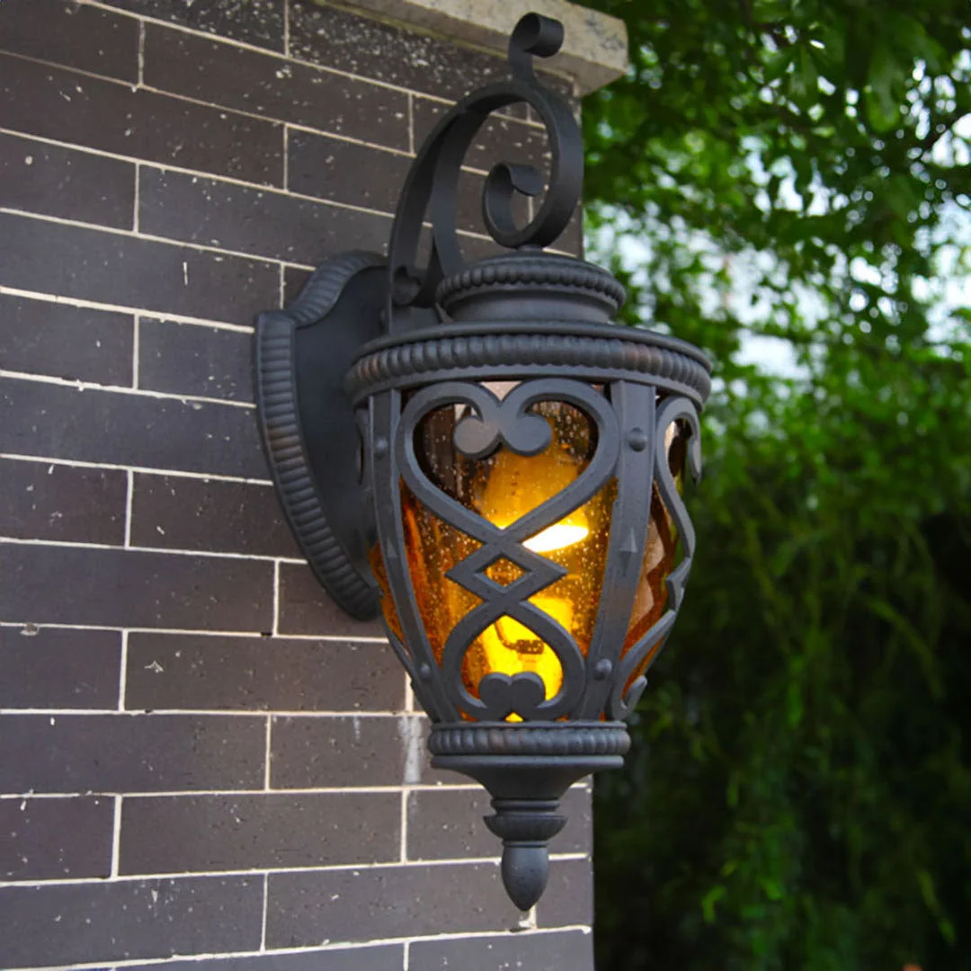 57cm Vintage Outdoor Wall Lantern Antique Bronze Sconce – photo 3 – photo 3