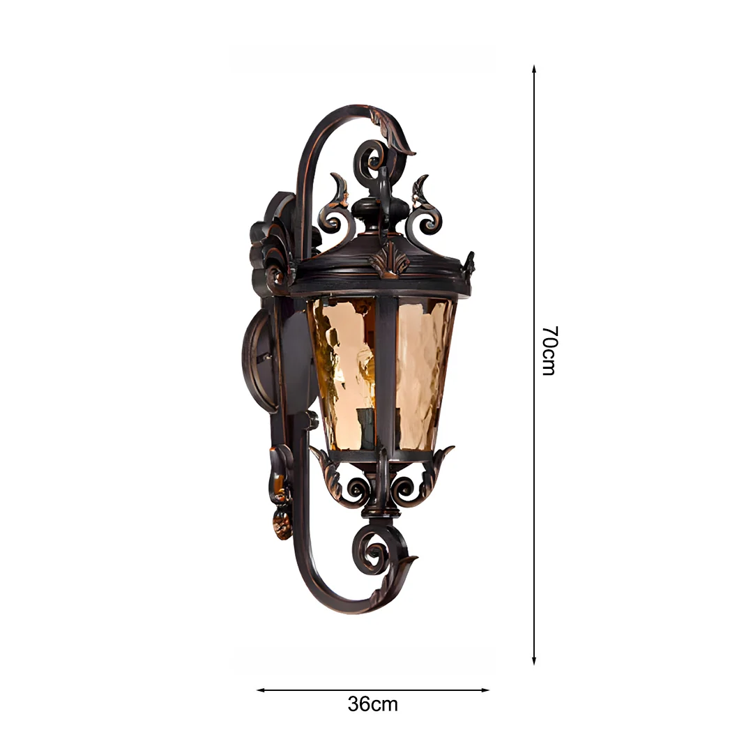 70cm Vintage Aluminum Glass Lantern Wall Light for Aussie Homes – photo 4 – photo 4