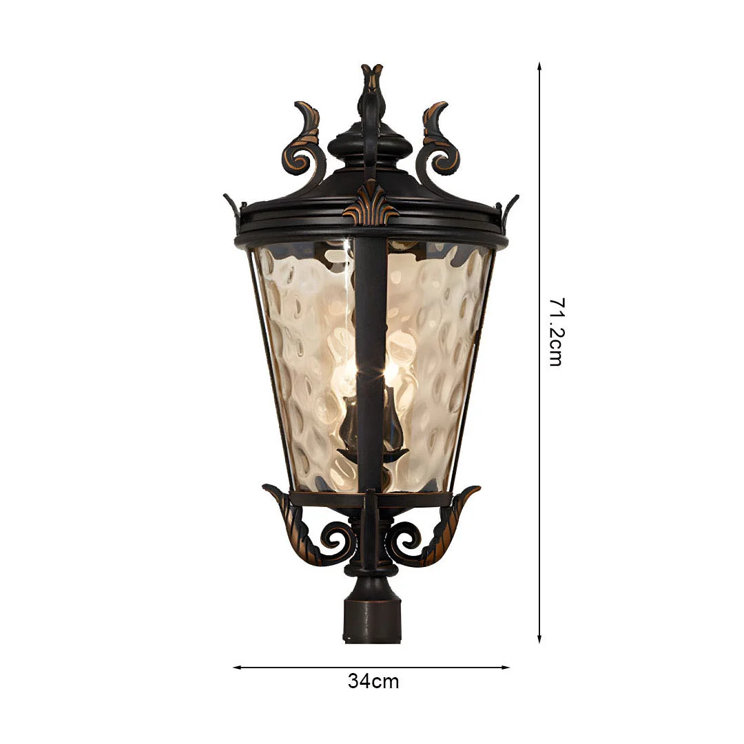 71.2cm Vintage Lantern Wall Lamp Modern Aluminum & Glass Wall Light – photo 4 – photo 4