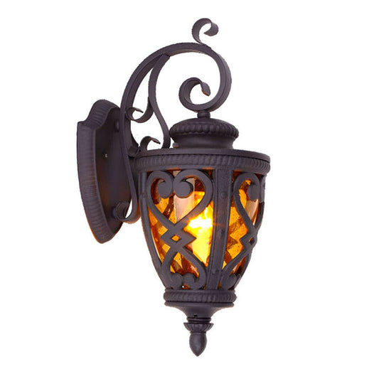 57cm Vintage Outdoor Wall Lantern Antique Bronze Sconce