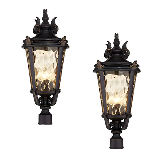 2X 63.5cm Vintage Outdoor Post Lantern Light Classic Charm for Patios