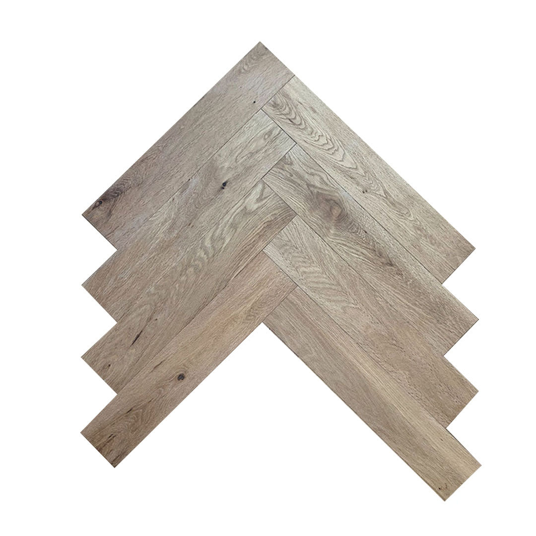 Solid Oak Herringbone Parquet