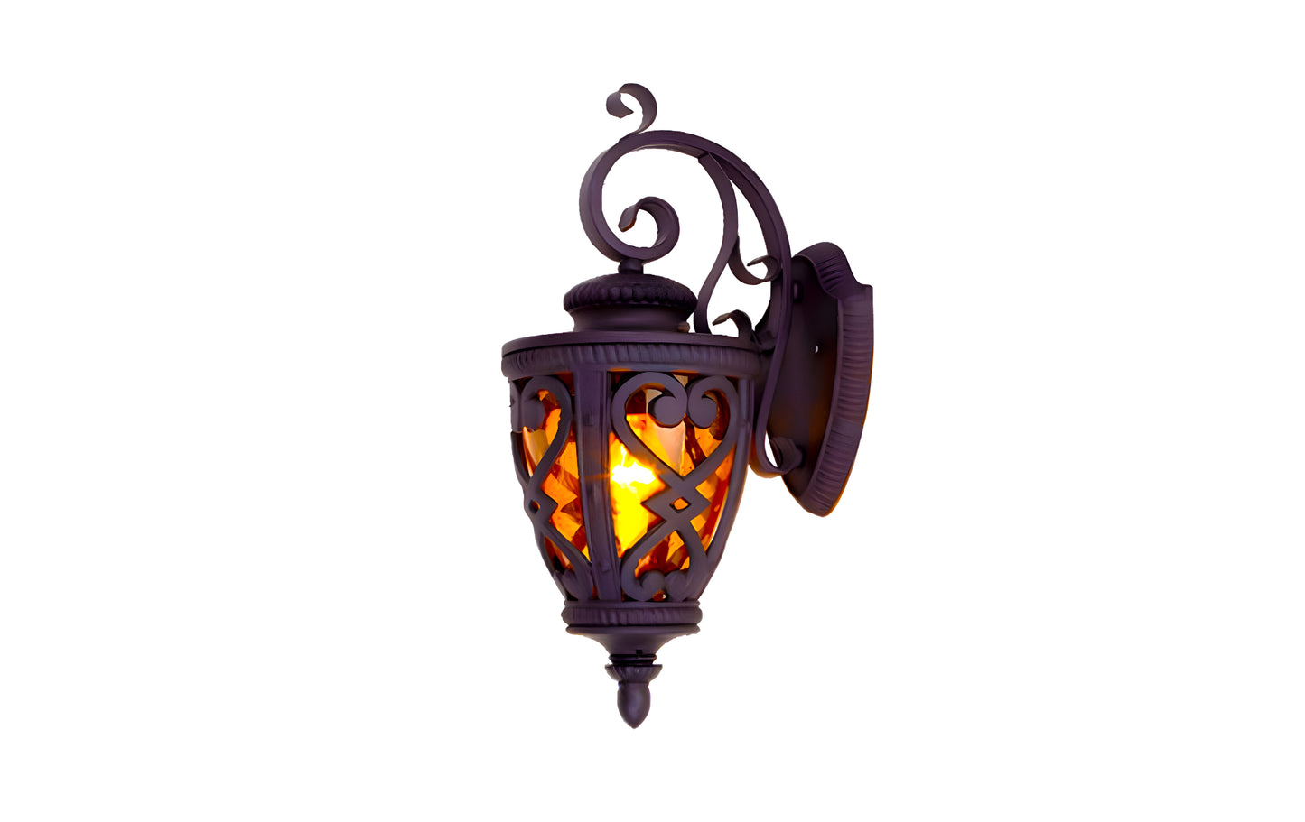 L11 57cm Champagne Seeded Outdoor Lantern