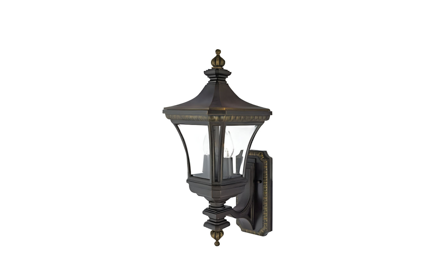 L19 53cm Clear Beveled Outdoor Lantern