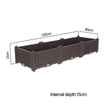 120X23CM Garden Plastic Planter Box