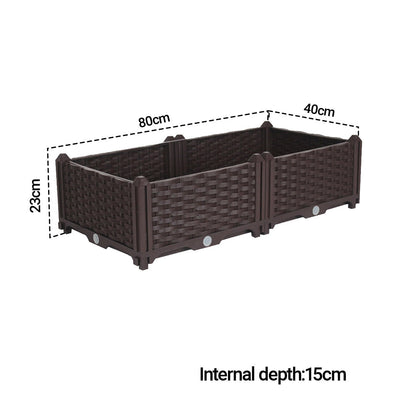 80X23CM Garden Plastic Planter Box